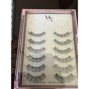 Eyelash Natural Strip Lashes - Black (12-16mm)